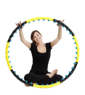 China Muscle Relex Apparatus WH-004 1.6KG Adult Hola Circles Magnet Massage Weight Hoola Circles Fitness Hoola Circles Outdoor 110cm Customized Detachable Logo for sale