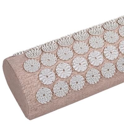 China Color Customized Cotton&Linen fabric+sponge Acupressure Massage Pillow Fabric Spike Pillow Neck Pain Relieve Massage Yoga Pillow for sale