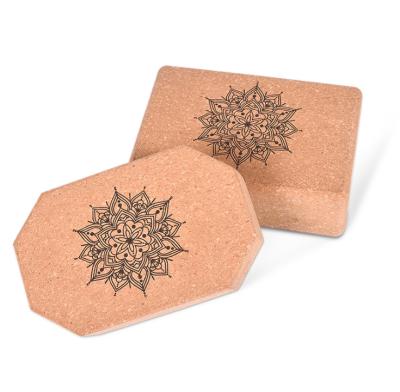 China Cork Yoga Block Cork 100% natural anti-slip blocks natural for sale