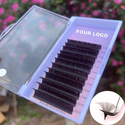 China Wholesale Durable Individual Super Soft Matte Easy Matte Faux Mink Flat Eyelash Extensions for sale