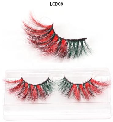 China New Design Durable Hot Sale 25mm Mink Colored Lashes Wholesale Serbian Mink Lashes for sale