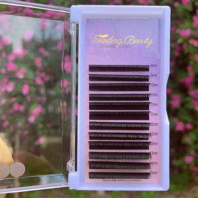 China 0.03 Easy Floss Cashmere Fan Fans Private Label Fan Volume Mink Durable Silk Easy Trays 0.03 0.05 0.07 for sale