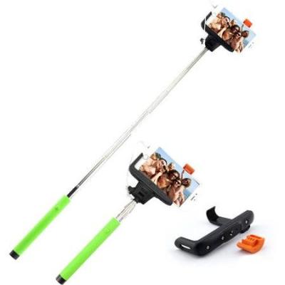 China Foldable selfie stick wired selfie stick phone holder stick for smart phones for sale