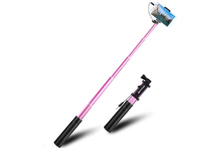 China Extendable Durable Promotional Gift Selfie Stick Wired Portable Customized Color for sale