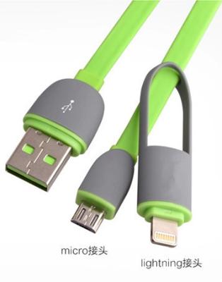 中国 人間の特徴をもつ Iphone のための 1 つの Flexibl のスマートな電話 USB ケーブルの卸売に付きよい材料 2 つ 販売のため