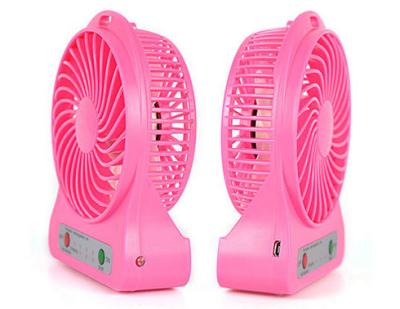 China Summer Time 5v Rechargeable Hand Held Fan Small Desktop Fan Plastic for sale