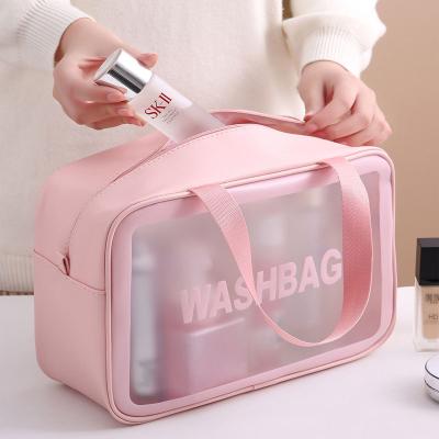 China China Factory New Design OEM Sale High Quality Hot Clear PVC Waterproof Cosmetic Bag High Quality Transparent Waterproof Cosmetic Bag for sale