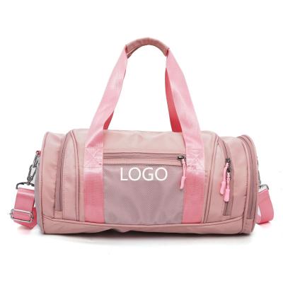 China Women Handbags Ladies Bag Custom Logo 2021 Woman Fitness Weekend Luggage Nylon Sports Bag Waterproof Duffel Bag Gym for sale