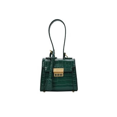 China Fashion Motion Sensing Pattern Women's Small Crocodile Bag Cross - Body PU Leather Top-handle Mini Shoulder Bag for sale