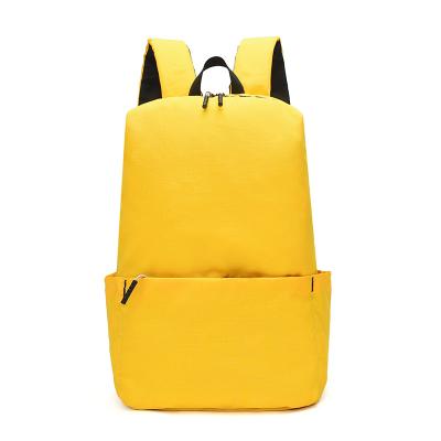 China 2021 Fashion Waterproof Solid Color Small School Backpack Simple Light Weight Casual Bag Children Student Kids Leisure Sports for sale