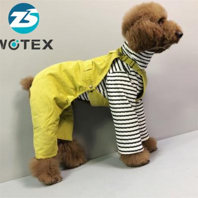 China PT030 Fashionable Design Custom Logo Dogs Pants Pet Winter Clothes Dog Pajamas Coat Clothing for sale