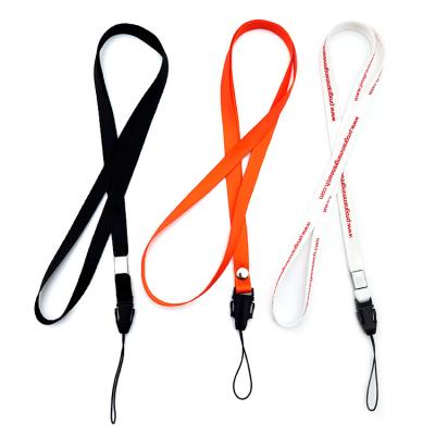 China High Temperature Transfer Polyester Lanyard Fashion Polyester Mobile Cell Phone Neck Lanyard for sale