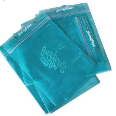 China Recyclable PVC Waterproof Plastic Wallets With Resealable Zipper A5 Envelope File Holder for sale