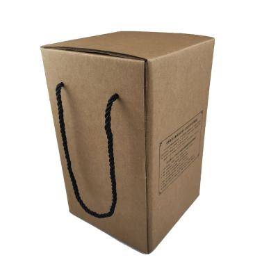 China Recycled Materials Custom Packaging Box Custom Design Bottle Box Kraft Paper Box for sale