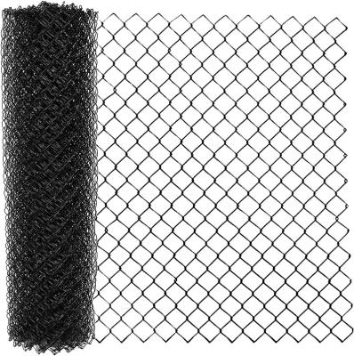 China Easily Assembled Black Customized Size PVC Coated Hot Dipped Galvanized Heavy Duty Industry Cyclone Wire Nature Chain Link Fence for sale