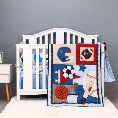 China Cartoon Pattern Baby Crib Bedding Set Anti-pilling Net for sale