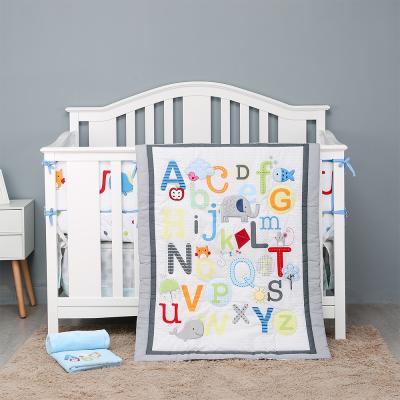 China Anti-pilling Hot Selling Amazon Baby Bedding Boy Hutch Set 3pc 4pc for sale