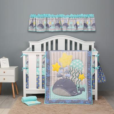 China Animals Standaard Baby Crib Bedding Set Convertible Anti-pilling for sale