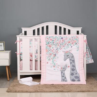 China Anti-pilling Bedding Set Baby Sheet Newborn Bedding Crib Set Standard Size 3pc 4pc 6pc for sale