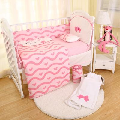 China Best Selling Disposable Cotton Fabric Cartoon Baby Bedding Set for sale