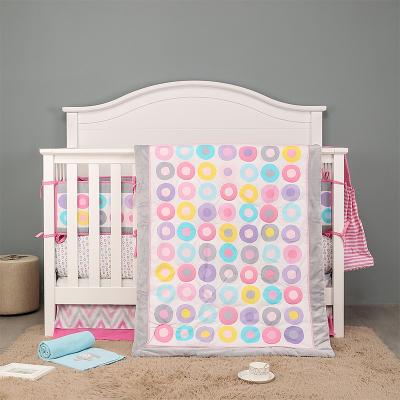 China Super Soft 100% Cotton Anti-pilling Babies Crib Crib Bedding Set Girls Hot Sale on Amazon and ebay for sale