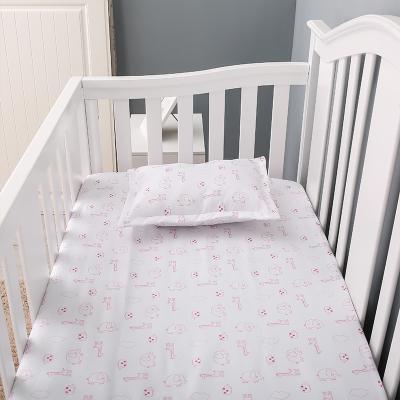 China Nondisposable Baby Kids Crib Crib Fitted Sheets Sheets Bedding Set 100% Cotton for sale