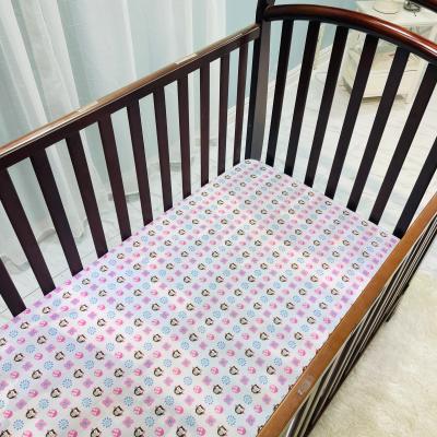 China Low Inventory Nondisposable Price Processing Fitted Crib Sheet Cotton Baby Crib Bedding Set for sale