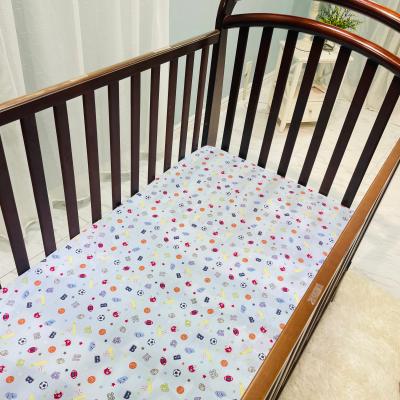 China Low Inventory Nondisposable Price Processing Fitted Crib Sheet Cotton Baby Crib Bedding Set for sale