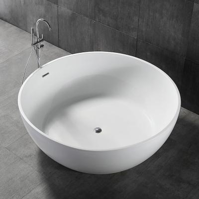 China Easy Clean Wash Basin Bathtub Cast Freestanding Bathtub Artificial Free Standing Bathtubs Spa Stone Stone Stone Bathtub for sale