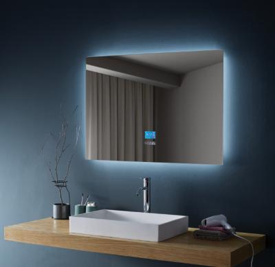 China Illuminated Smart Bathroom Mirror Wall Mount Mirror With Led Lighting For Bathroom Mirror for sale