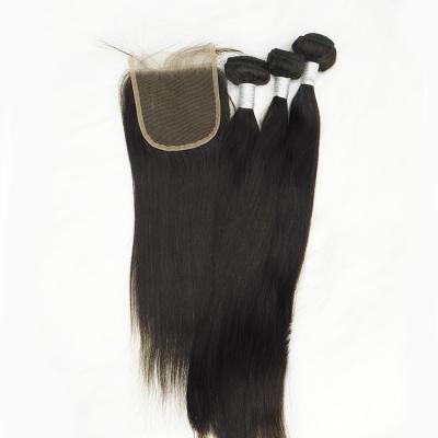 China Custom Silky Straight Wave Label Factory Wholesaler Price Deep Ends 100% Virgin Natural Color Hair Bundles for sale