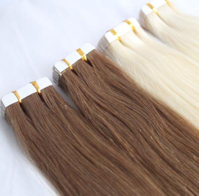 China Durable Double Human Remy Hair 100% Water Proof Thick Bottom Russian Tape Hair Extension 100% Russian for sale