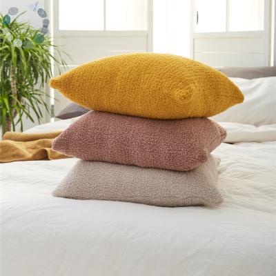 China NH Pillow Case Solid Color Antistatic Polyester Knitted Wholesale Fashionable Decor for sale