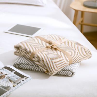 China Nordic style wearable tassel blanket best price 100% cotton blankets for adults knitted blanket in china for sale