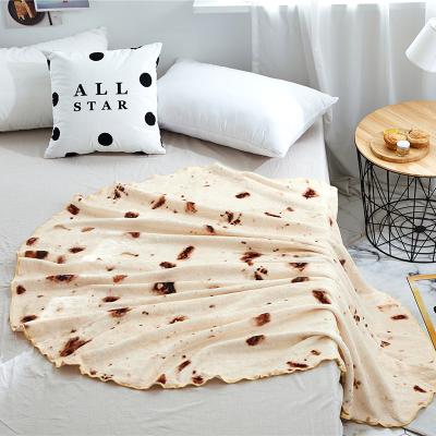 China YIRUIO Anti-Static Flyer/Mexican Rectangular Flannel Burritos Tortilla Blanket for sale