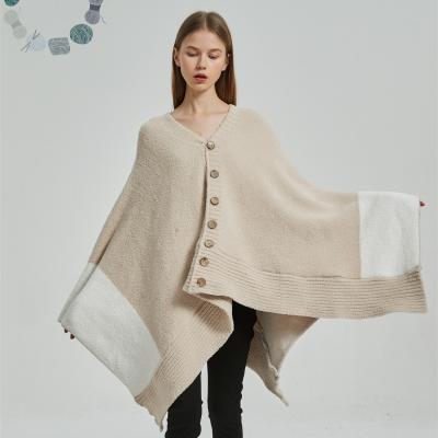 China RNS European fashionable simple article American button shawl wearable jacket for fall and winter new product throws for sale