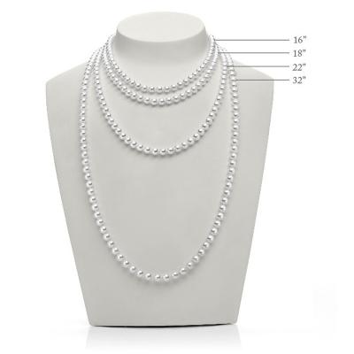 China CLASSIC Cultured Pearl Necklace 120cm Long String 3 Colors Freshwater Pearl Long Pearl Necklace for sale