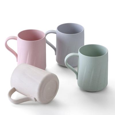 China H-type Reusable Eco-Friendly Degradable Disposable Bamboo Coffee Tea Milk Wine Food Safety Nature Fiber Drinking Cup for sale