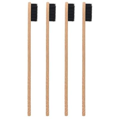 China Eco-Friendly Natural Eco-Friendly Natural Organic Eco-Friendly Bamboo Bristle Biodegradable Handle Soft Bristle Charcoal Toothbrush Set for sale