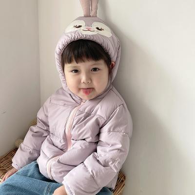 China Baby Toddler Kid Cartoon StellaLou Ear Hooded Reversible Warm Autumn Winter Anti-Wrinkle Down Jacket&Coat Stripper for sale