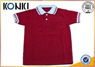 China Different Colors Soft Short Sleeve Cotton Shirt For Boys Uniform for sale