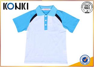 China Custom Pure Cotton School Uniform Polo Shirts With Elegant Design for sale