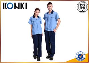 China Custom Polyester / Cotton Fabric Custom Work Uniform For Workers for sale