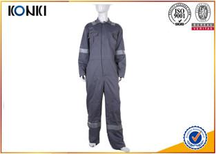 China Overall Custom Work Uniforms High Visibility Workwear Grey Color for sale