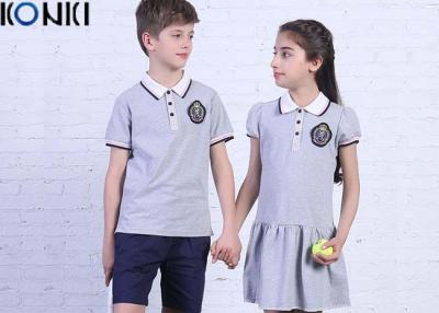 China Casual Customized Middle School Uniforms Polo Shirt And Dress for sale