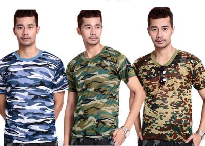 China Professional Short Sleeve Camouflage T Shirt Printing For Man for sale