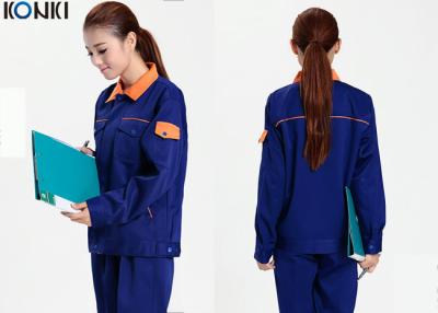 China Cool Mechanic Uniform Shirts With Long Jacket And Dark Blue Pants for sale