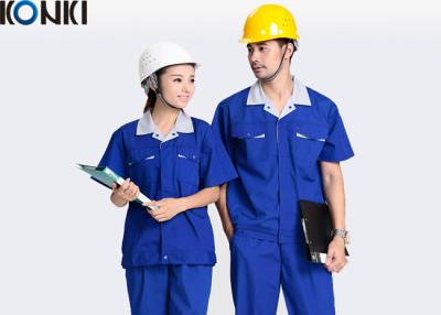 China Blue Wear Work Trousers Custom Comfortable Work Uniform For Electrician / Worker for sale