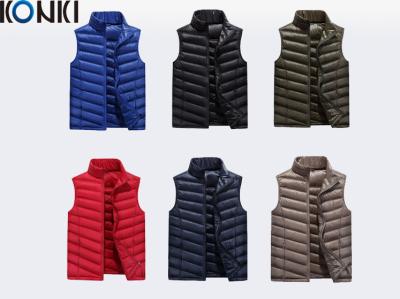 China La naranja del invierno abajo concede el poliéster del chaleco del invierno de las chaquetas/el material de encargo del cojín en venta