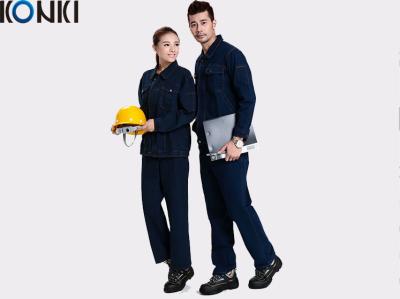 China Winter workwear uniform For industrial workers durable denim fabric  work suit for sale